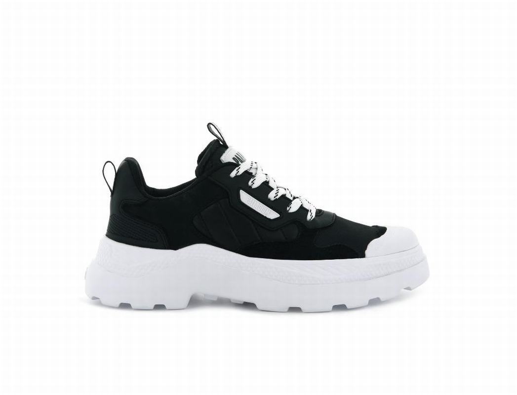 Palladium Pallakix 90 Low Mens Low Top Sneakers Black/White Australia [NGCYHK-948]